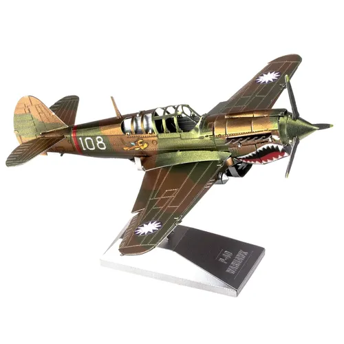 P-40 3d Metall Puzzle Modell Kits DIY laser geschnittene Puzzles Puzzle Spielzeug