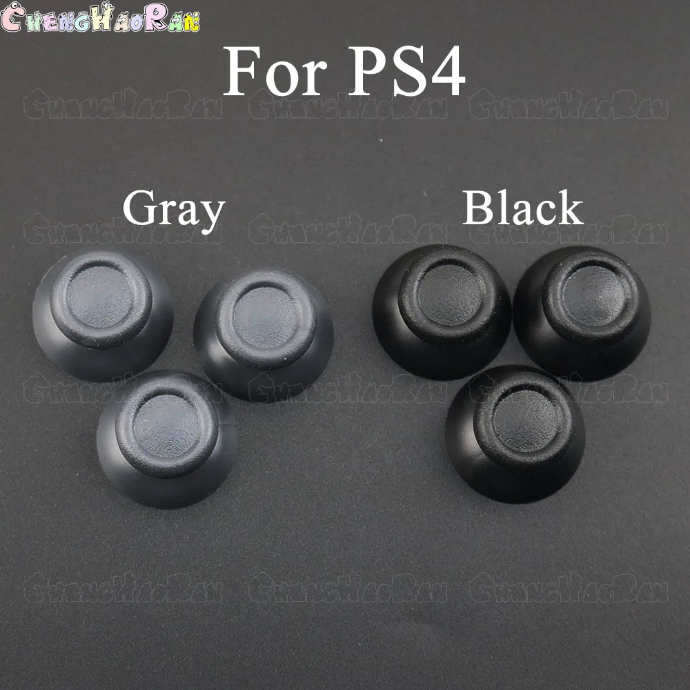 2 stücke Grau Analog Abdeckung 3D Thumb-Sticks Joystick Thumbstick Pilz Kappe Für Sony PlayStation 4 PS4 PS 4 pro slim Controller Image