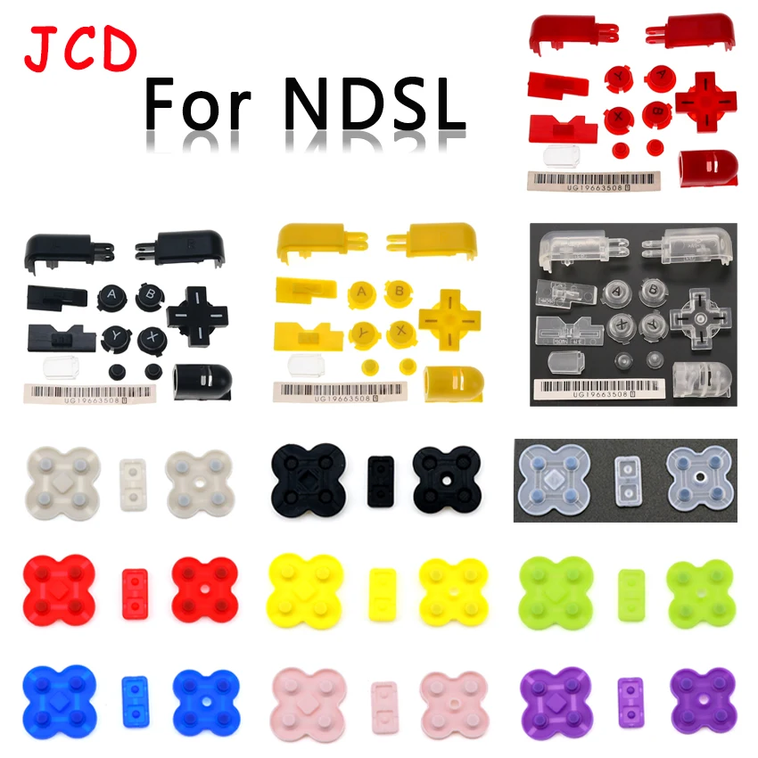 1set Ersatz ABXY L R D Pad Kreuz Taste Volle Taste Set/Leitfähigen kunststoff Für DS Lite Für NDSL konsole Image