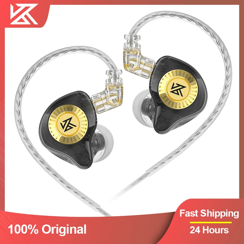 KZ EDX-Ultra Verdrahtete Kopfhörer HiFi Dynamische Kopfhörer Austauschbare Kabel In-Ohr Monitor Musik Sport Spiel Noise Cancelling headset Image