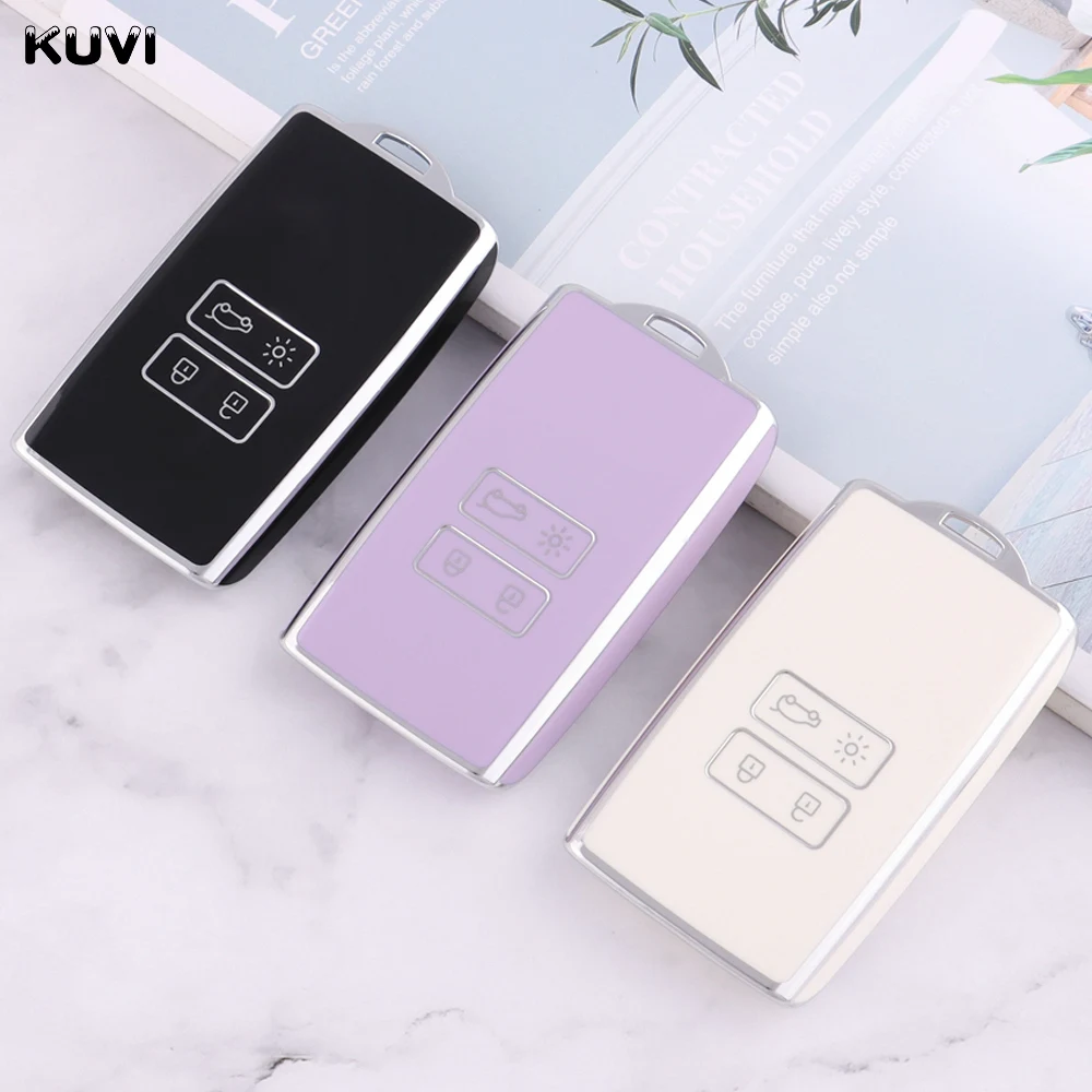 Neue TPU-Autoschlüsselhülle für Renault Duster Kaptur Clio Captur Logan Megane 2 3 Laguna Fluence Zoe Koleos Scenic Danilo Nema Image