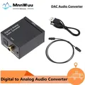 DAC Digital-Analog-Adapter Glasfaser-Toslink-Koaxial signal zu Analog-RCA-Audio-Wandler Verstärker