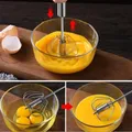 Manueller Schneebesen aus Edelstahl automatischer Rührer Hand mixer selbst drehend Eier rührer