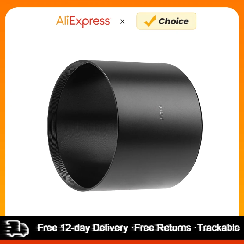 95mm Metall linsen haube 78mm x 95mm Schraube Aluminium legierung für Kamera objektiv mit 95mm Filter gewinde kompatibel mit Canon Sony Nikon Image