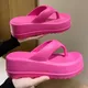 Frauen Eva Flip Flops 2024 Sommer neue dicke Sohle angehoben Sandale Strand Hang Ferse Clip Zehen