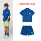 2024 ss bc Terry Polo T-Shirt Top Bermuda Shorts blauen Anzug Mädchen niedlichen Druck Kurzarm