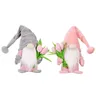 Gnome Geschenk für Mutter Oma Frühlings blumen Gnome handgemachte Tomte schwedische Gnome Plüsch Elf