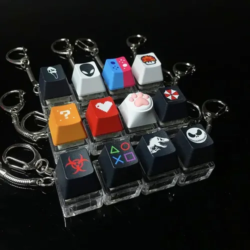 Tastatur Schlüssel bund Spielzeug Finger Tastatur Dekompression spielzeug Keycap Dekompression