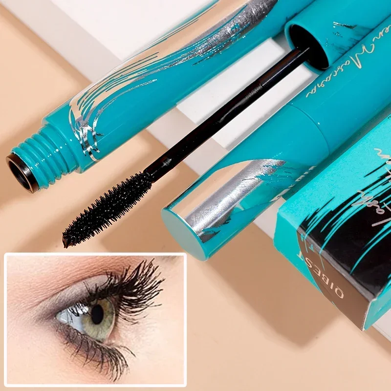 5D Seidenfaser-Mascara, wasserdicht, langlebig, seidig, nicht verschmierend, schwarze Wimpernverlängerung, Make-up, Schönheit, Augen, koreanische Kosmetik