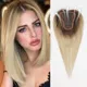 100% Echthaar Topper blonde dunkle Wurzel Remy Echthaar Topper Clips in Haar teilen für Frauen