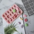 Ostern handgemachte Seifen form Silikon form Ostern Kaninchen Hase farbige Eierform für DIY Backen