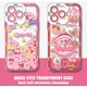 Cartoon rosa Sterne Kirbys Handy hülle für Samsung S24 S23 S22 S21 S20 S10 Fe Note20 plus Ultra 5G