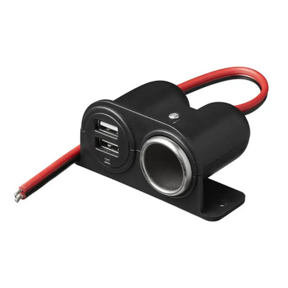 USB-Anschlüsse Buchse DC 5V 2.1a Dual USB eingebaute Auto Wohnmobil Adapter Feuerzeug Multi Plug Ladegerät Port Steckdose Auto Image
