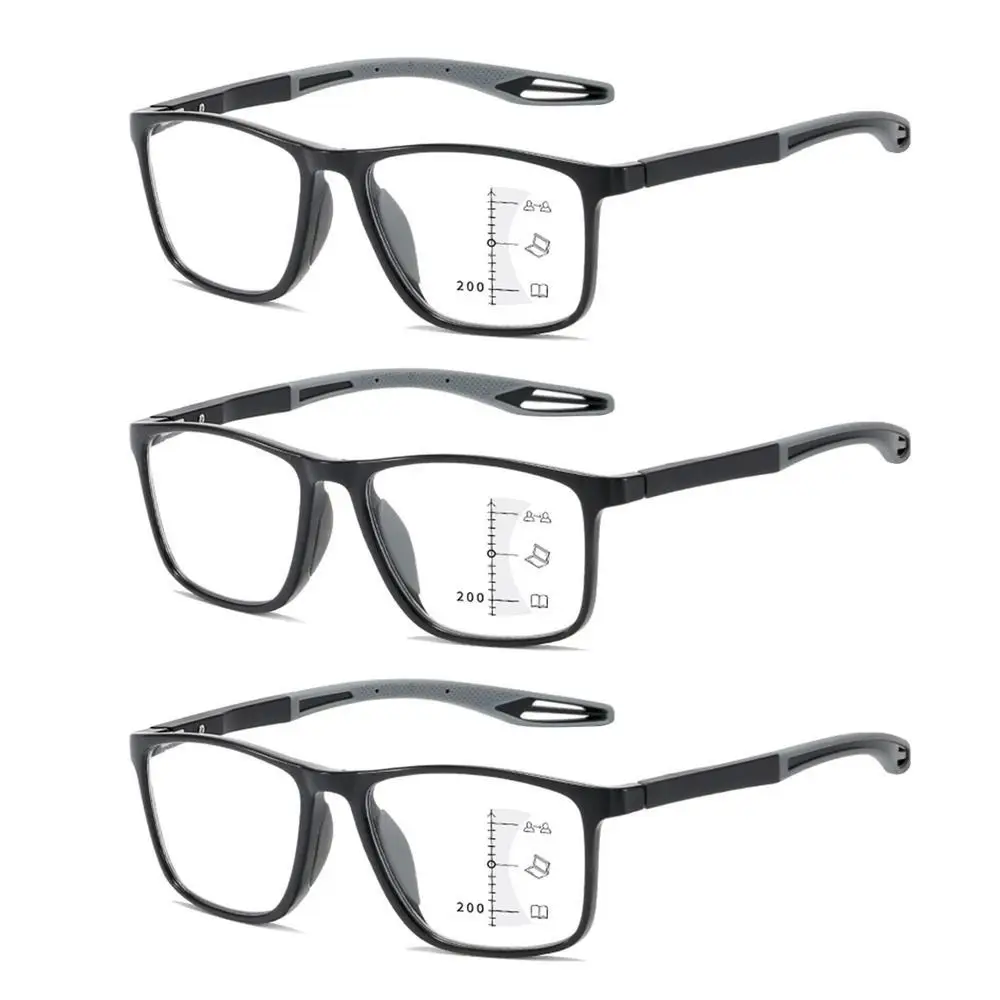 Multifokale progressive Lesebrille tr90 Rahmen Männer Frauen Anti-Blaulicht Sport brille ultraleichte bifokale Presbyopie Image