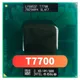 Intel Core 2 Duo T7700 Sla43 Slaf7 2 4 GHz verwendet Dual-Core-Dual-Thread-CPU-Prozessor 4m 35W