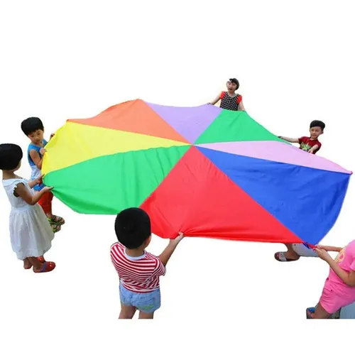 Kind Im Freien Sport Fallschirm Spielzeug Outdoor Camping Interaktive Spielzeug Regenbogen