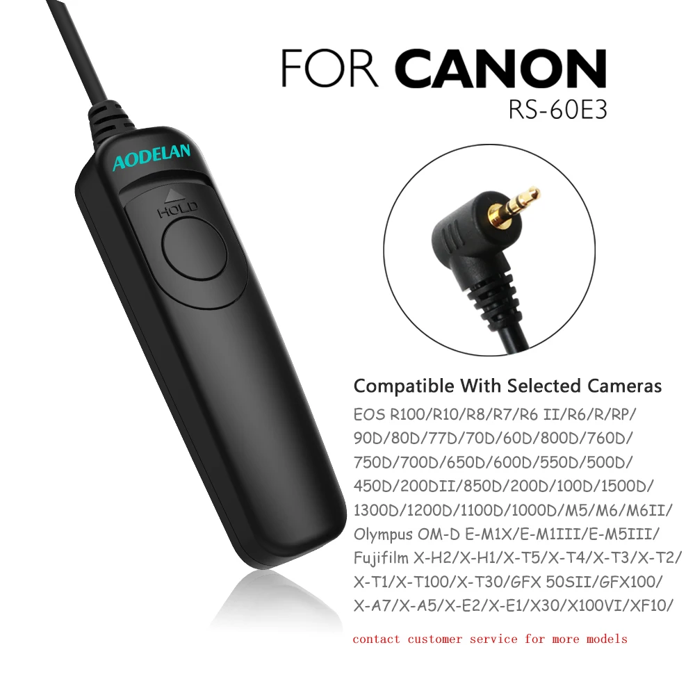 RS-C6 kabelgebundenes Fernbedienungs-Auslöserkabel für Canon R6 M6 M5; Fujifilm GFX50SII Olympus OM-1 E-M5III; Pentax K-3III K-1 Image