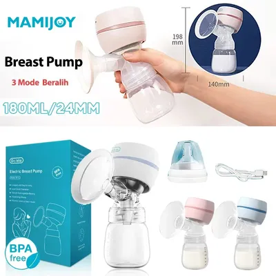 Elektrische Milchpumpe, intelligente integrierte Milchpumpe mit hoher Saugkraft, Muttermilch, postpartale Fortable, schmerzfreie und leise Brust