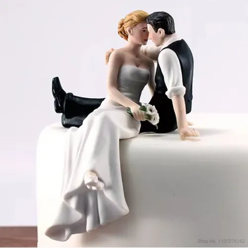 Hochzeit romantische Braut und Bräutigam Topper Paar Figur Ehe lustige Kuchen Topper Puppen für