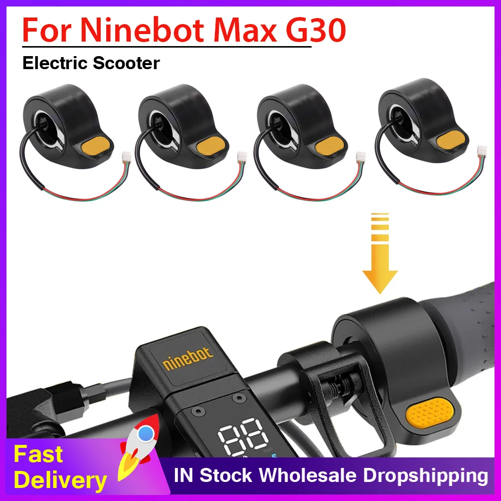 Universal Daumen-drossel Montage Roller Finger Drossel Für Segway Ninebot Max G30 Elektrische Roller Drossel Beschleuniger Image