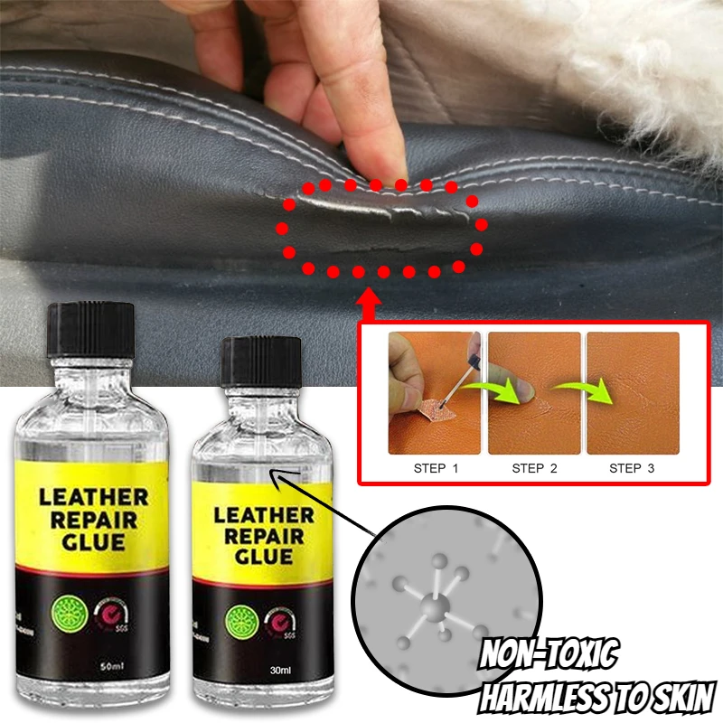 30 ml/50 ml Auto Leder Kratzer Reparatur Kleber Starken Kleber Auto Wartung Schnell Reparatur Werkzeuge Auto Sofa Leder wartung Image