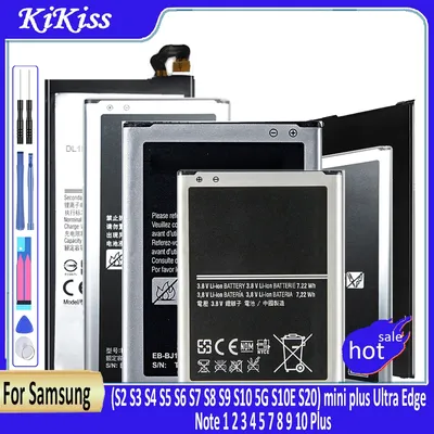 Produktbild Akku für Samsung Galaxy Note 1, 2, 3, 4, 5, 7, 8, 9, 10 Plus Edge/S2 S3 S4 S5 Mini S6 S7 Edge S8 S9 S10 5G S10E S20 Plus Ultra