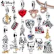 Disney Minnie Maus Rakete Waschbär Charms Anhänger fit Anhänger Charms Silber Original Armband