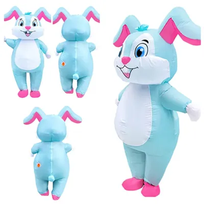 Erwachsene Osterhase Cosplay aufblasbare Kostüm Männer Frauen Cartoon Kaninchen Blowup Phantasie Image