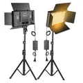 Hochleistungs-U800-LED-Videolicht Fotostudio-Lampe zweifarbig 2500k-8500k dimmbar mit Stativ