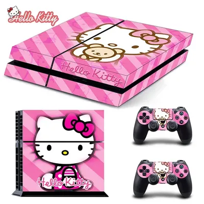 Hello Cinnamoroll für PS4 Haut Aufkleber für PlayStation 4 Konsole und Controller für PS4 Gamepad Image