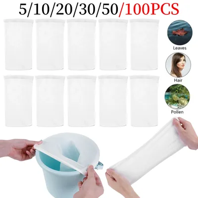 5/10/20/30/50/100 stücke Filter Lagerung Pool Skimmer Socken Nylon Schwimmbad Filter Socken für Körbe Skimmer weiße Pool Versorgung