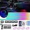 18 / 22 In 1 Streamer Car Ambient Lights RGB 213 64 Color Symphony Remote Atmosphere Lamp Kit LED
