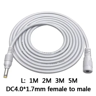 1 stücke Netzteil Gleichstrom 4,0mm x 1,7mm Buchse auf 4,0mm x 1,7mm Stecker Kabel adapter Image