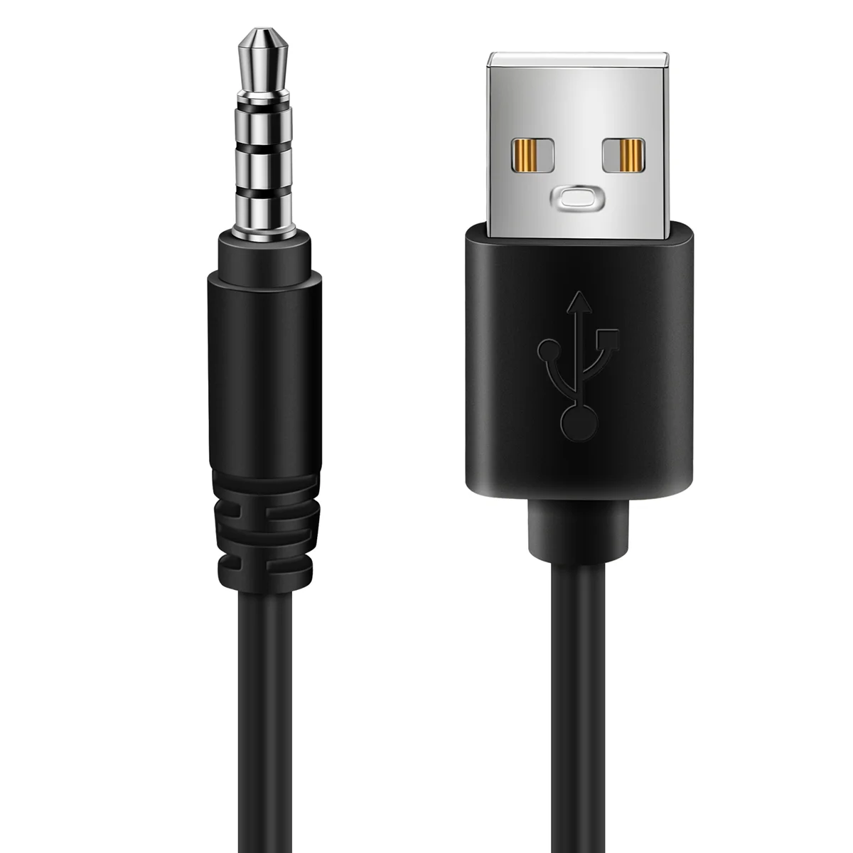 3,5mm Stecker Aux Audio-Buchse an USB 2,0 Stecker Ladekabel Adapter kabel für Auto MP3 Image