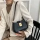 Vintage trend ige Damen Achsel Umhängetasche einfarbig Lack Pu Leder Handtasche Mode einfache