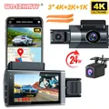 4k Dash Cam für Autos Vorder-und Rückfahr kamera für Fahrzeug GPS Wifi Auto DVR Video recorder 24h