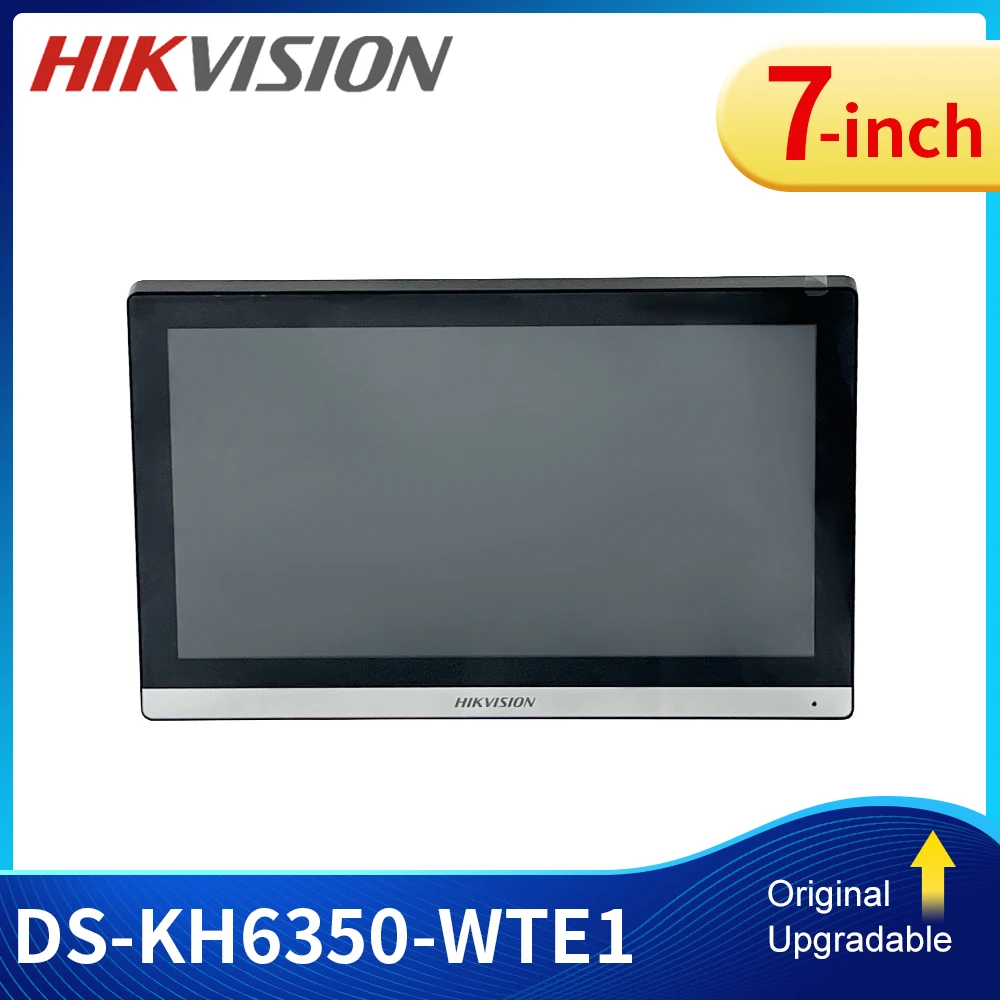 Hik vision DS-KH6350-WTE1 video intercom ip innen station 7 zoll touchscreen poe p2p drahtlose wifi monitor bildschirm Image