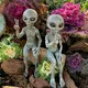 1pc Alien Harz Ornamente Alien UFO Outdoor Zwerg Garten Statue Ornamente Dekoration