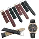 Neue Frauen Männer Echt leder Uhren armband einfach braun schwarz 8-24mm Uhren armbänder Edelstahl