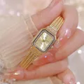 2024 bs Marke Frauen Uhr Gold einfache quadratische Quarz Armbanduhr Damen uhren Luxus hochwertige