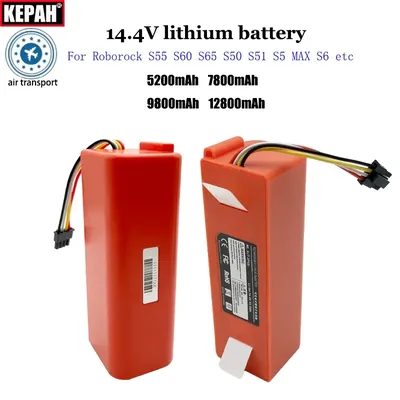 14,4 V BRR-2P4S-5200S Roboter Staubsauger Batterie Für Xiaomi Roborock S55 S60 S65 S50 S51 S5 MAX S6 Image