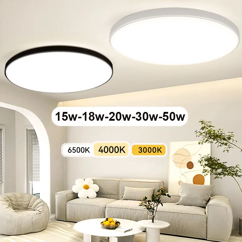 LED Decken leuchten Round Panel Decken leuchte für Decke Wohnzimmer Lampe 15/20/30/50w Schlafzimmer Küche Balkon Korridor Beleuchtung