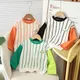 Jungen T-Shirts 2023 Herbst Tops für Kinder Langarm Kinder T-Shirts Streifen Mädchen Sweatshirts