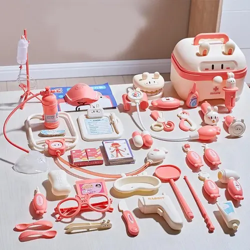 2024 medizinisches Spielzeug Kinder Arzt so tun als ob Rollenspiel Kit Simulation Zahnarzt Box
