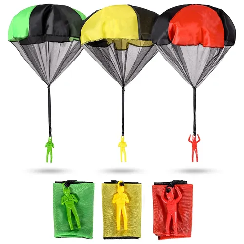 Fallschirm Spielzeug für Kinder verwickeln sich frei im Freien fliegende Fallschirm Männer außerhalb