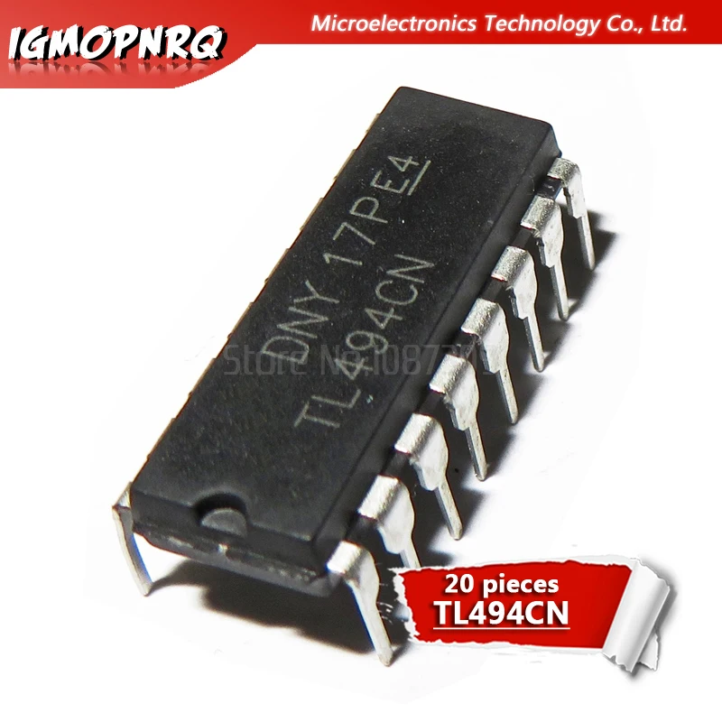 20 Stück TL494CN TL494 494 Schaltregler 40 kHz 200 mA PWM DIP-16 neues Original Image