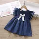 Kinder Mädchen Sommerkleid Big Bow Mädchen Kleid ärmellose Kinder Kleinkind Baby Mädchen Kleid