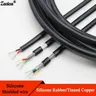 1/5/10M Silicone Rubber Shielded Wire 0.3 0.5 0.75 1 1.5 2 2.5mm 2 3 4 6 Cores Insulated Flexible