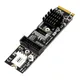 PH69 M.2 MKEY PCI-E Zu Vorne USB 3 1 5Gb TYPE-C + 19/20 PIN Expansion Karte M.2 PCI E Zu USB3 TYP E