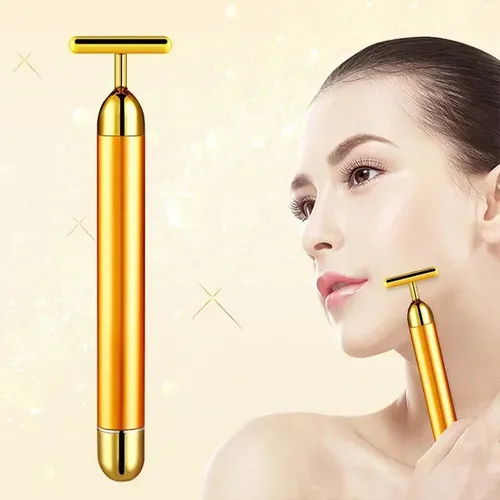 Gesichts formung werkzeug Schönheits pflege 24k Gesichts massage Stick Roller 3d goldene Energie